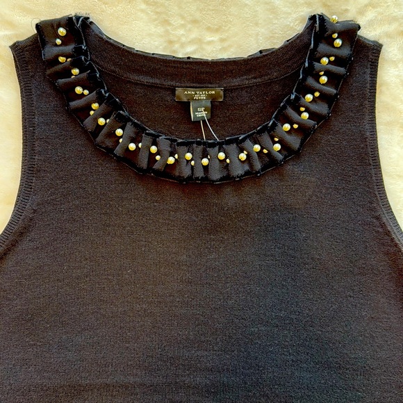 Ann Taylor Merino Wool Sleeveless Sweater - Picture 2 of 11